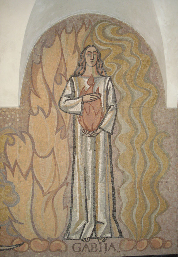 Gabija, mosaic by Vitolis Trušys