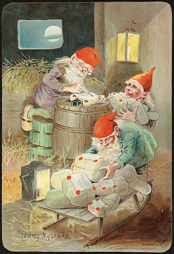 Swedish Christmas card by Jenny Nyström