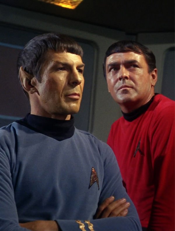 Spock and Scotty from Star Trek