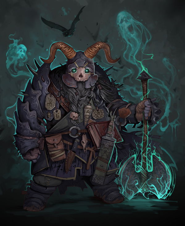 Necromancer Dwarf by Todd Ulrich