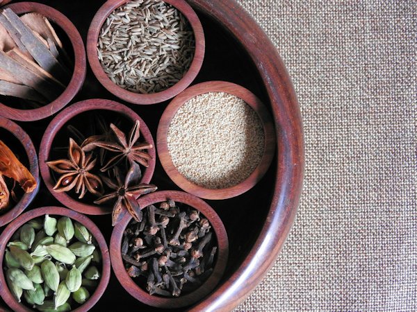 bowls of spices Ameya Purohit