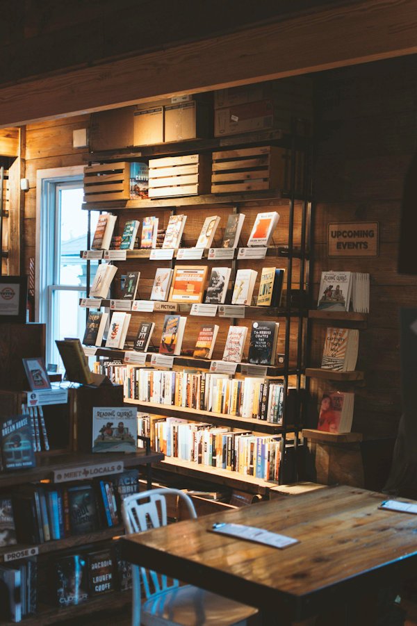 bookstore shelves by Ashley Byrd