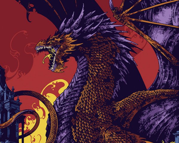 A Language of Dragons (detail)